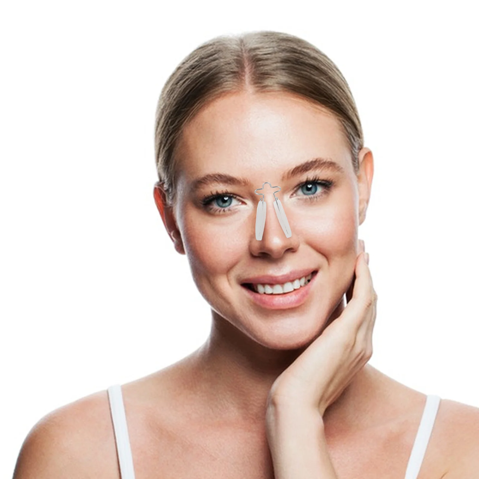 مشابك لتنحيف الأنف من السيليكون لرافع الأنف، أداة تجميل شفافة لمكياج النساء والفتيات #1