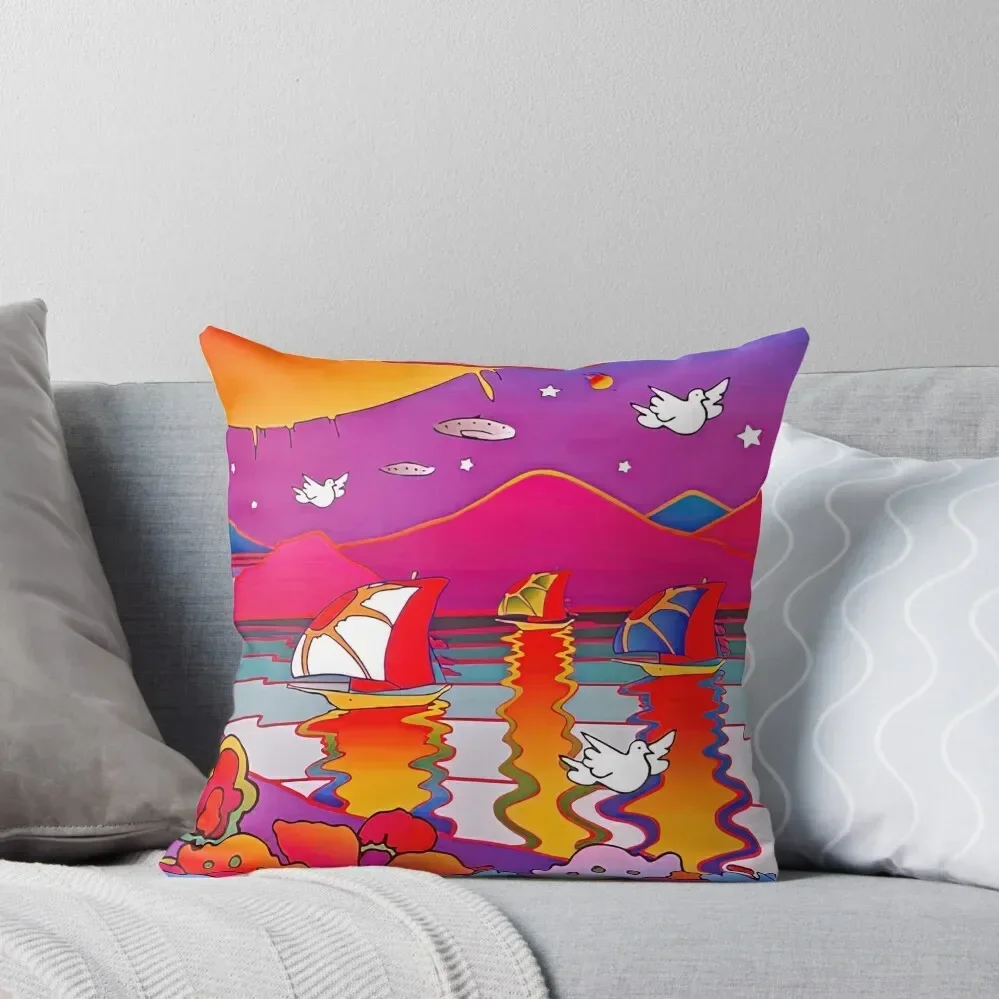 

peter max art, peter max artwork, peter max paintings Throw Pillow Sofa Covers For Living Room christmas decorations 2025 pillow