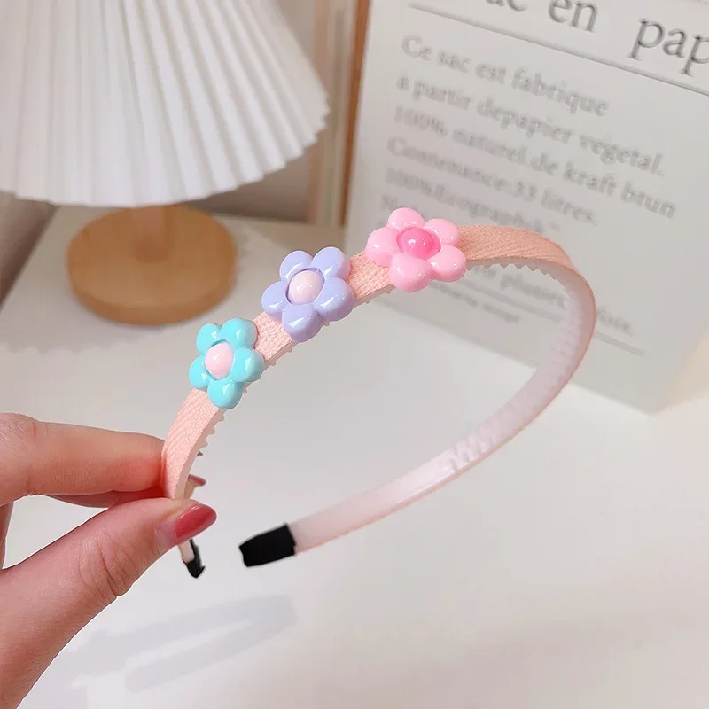 2021 Korean Children\'s Hair Accessories Cute Super Cute Princess Hair Hoop Girl Baby Headband Girl Anti Slip Hairpin Headdress