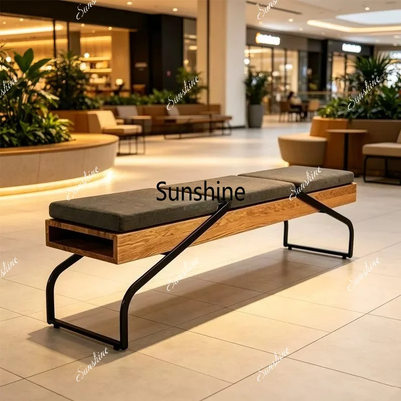Modern simple bedroom bedside stool entrance shoe changing stool living room shopping mall sofa