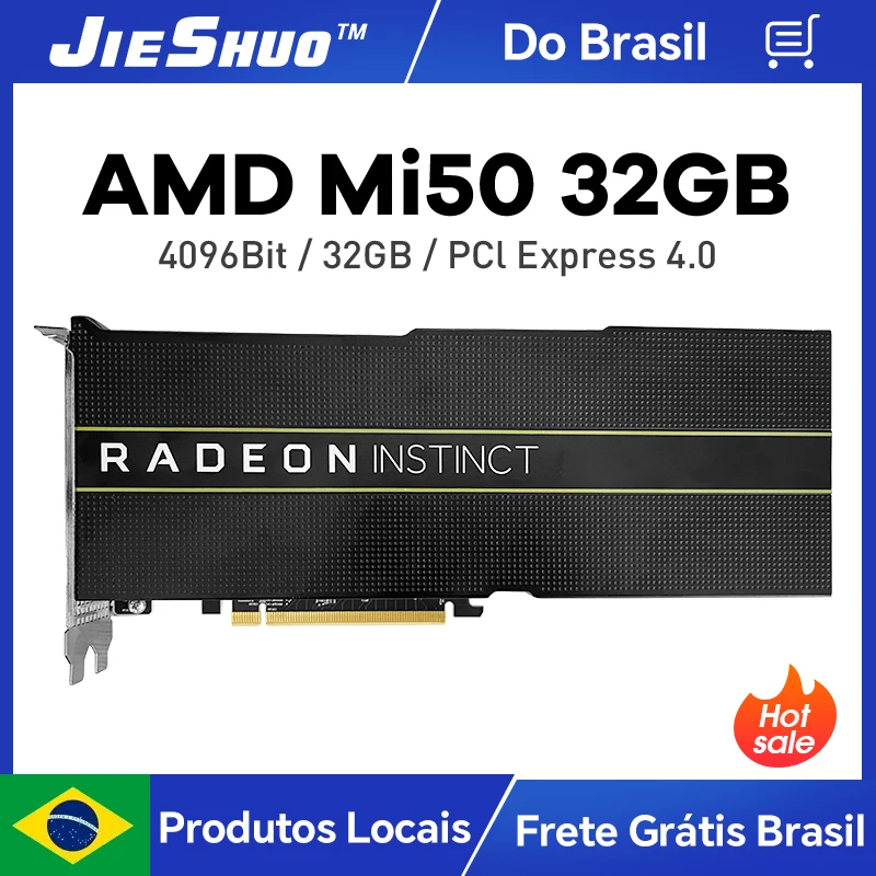 こうこう Radeon Instinct MI50 32GB JIESHUO AMD Radeon mi50 16GB 32g Mining card dedicated GDDR6X