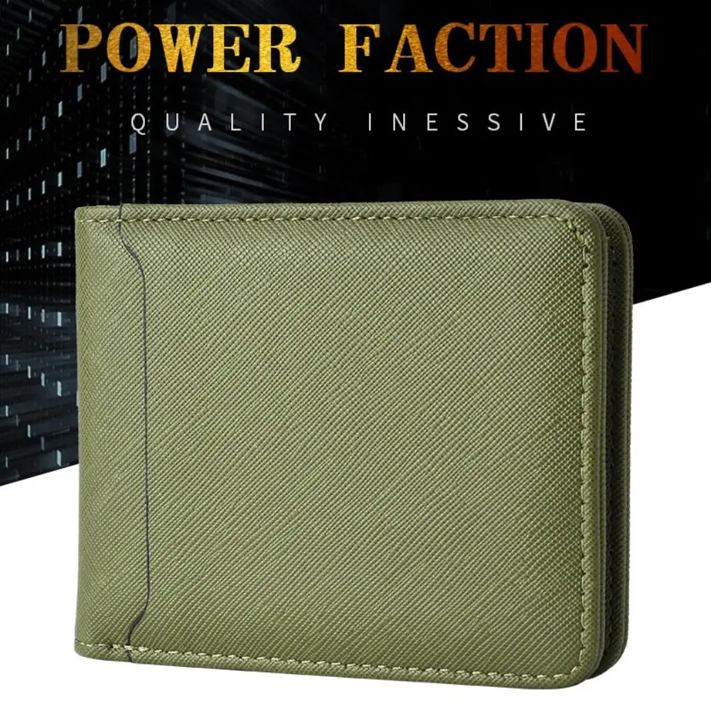 Neue PU-Leder-Retro-Herren-Geldbörse, ultradünn, leicht, mehrere Taschen, weicher Ausweishalter für Herren