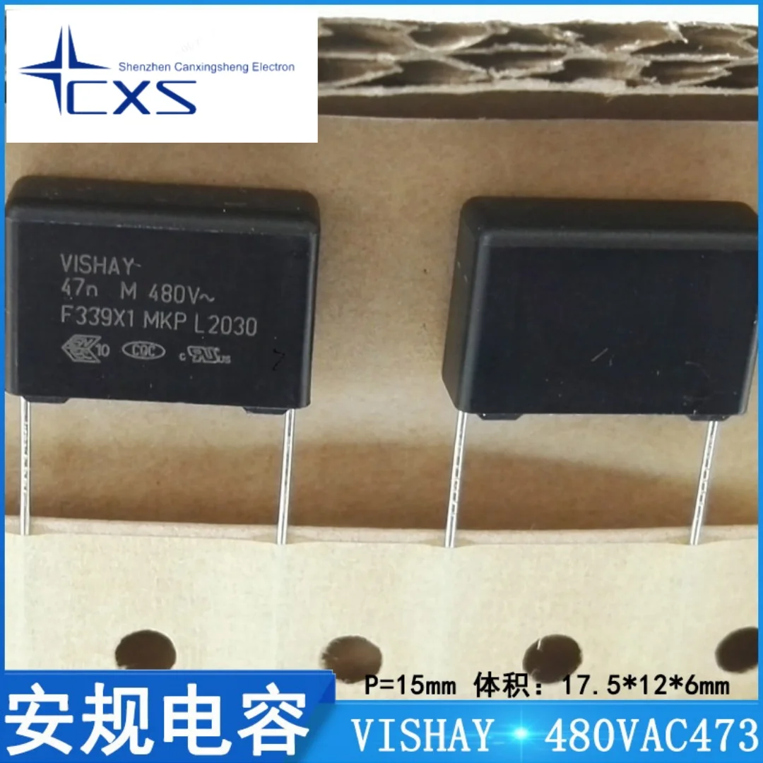 5pcs  Vishay F339X134748MF02W0 480V 473M 47NF Metal Film Safety Capacitors