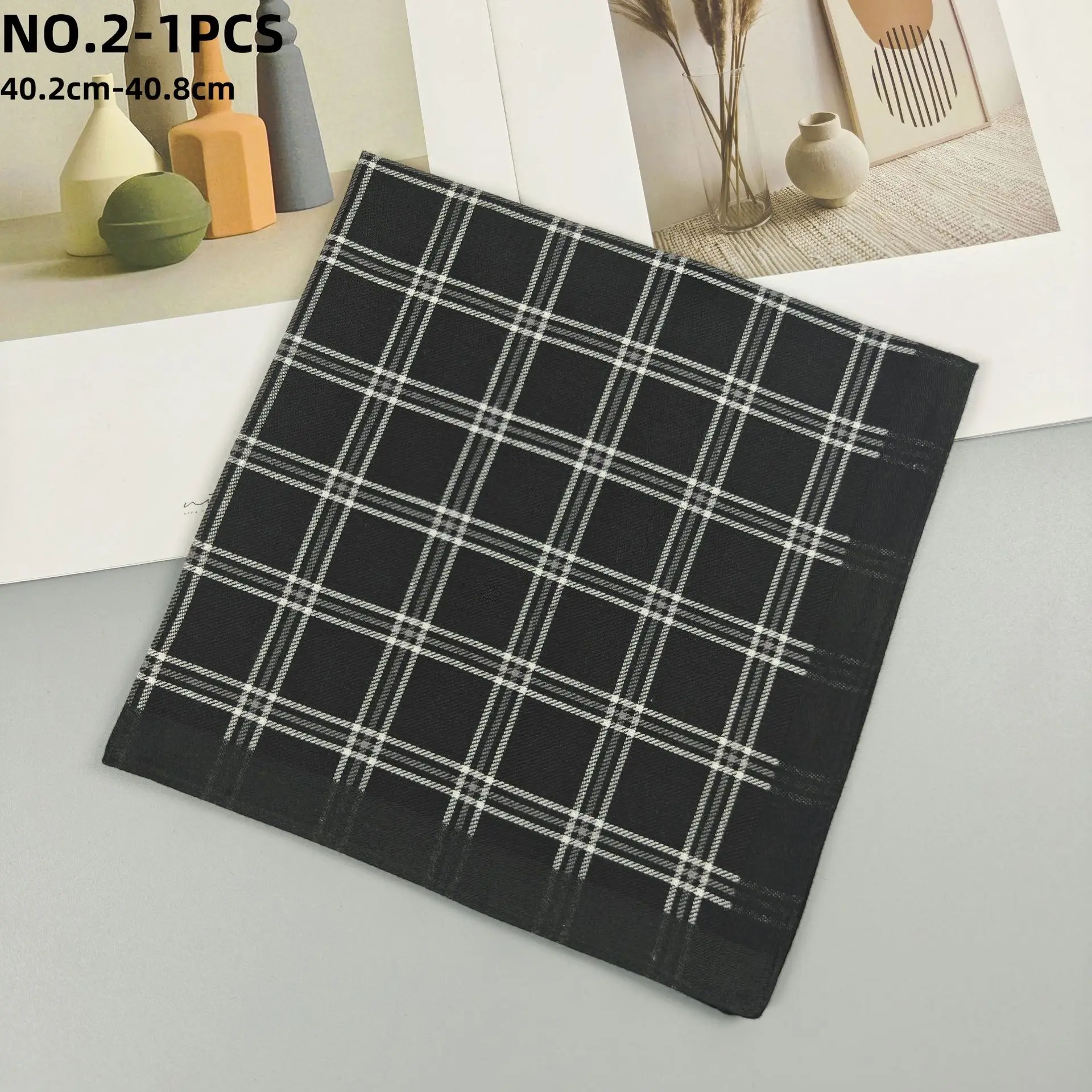 6Pcs Multi-color Combed Cotton Hand Towels Soft Absorbent Durable Quick Dry Outdoor Sweat Wiping Handkerchief for Summer