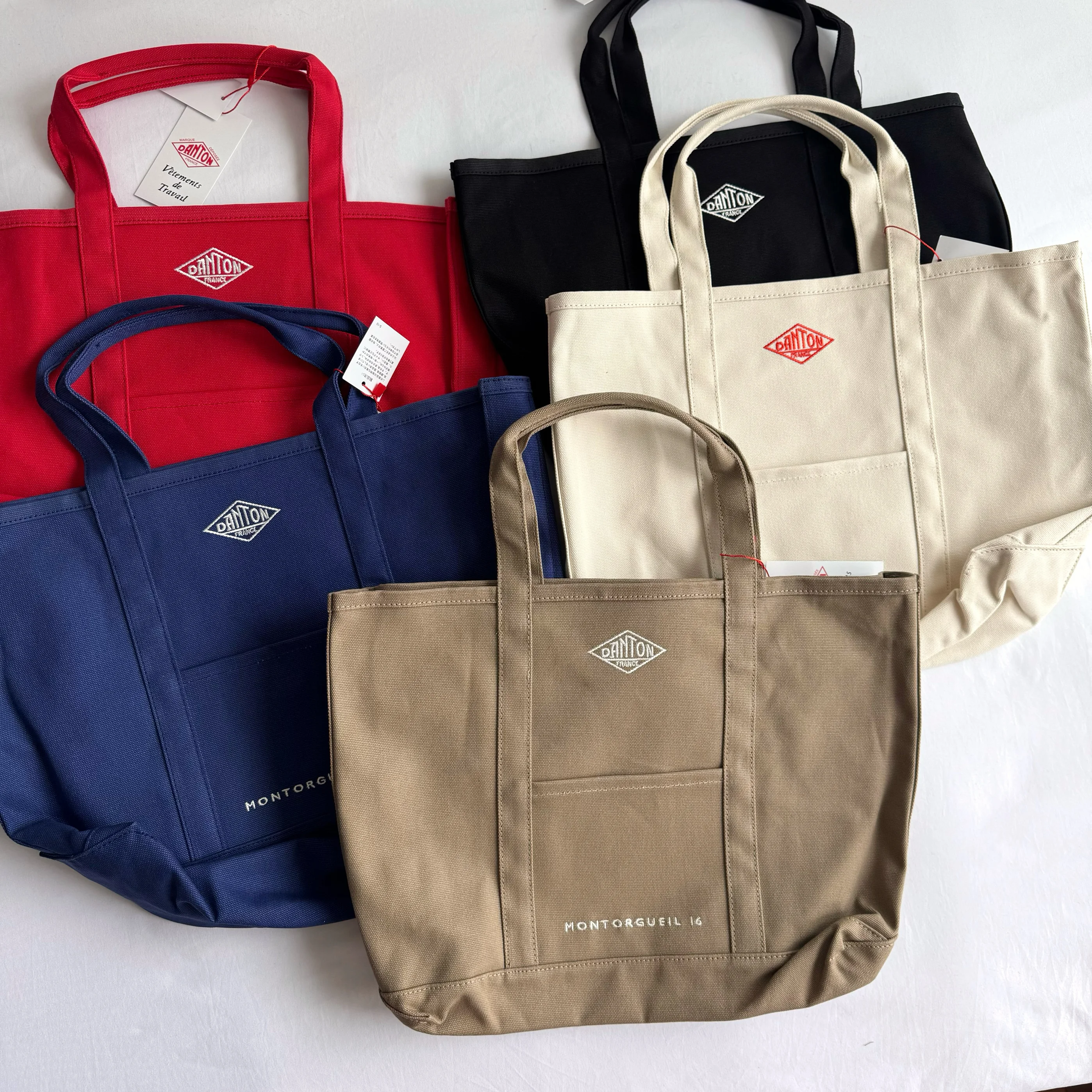 

Сумка через плечо DANTON с вышивкой из холста в стиле ретро