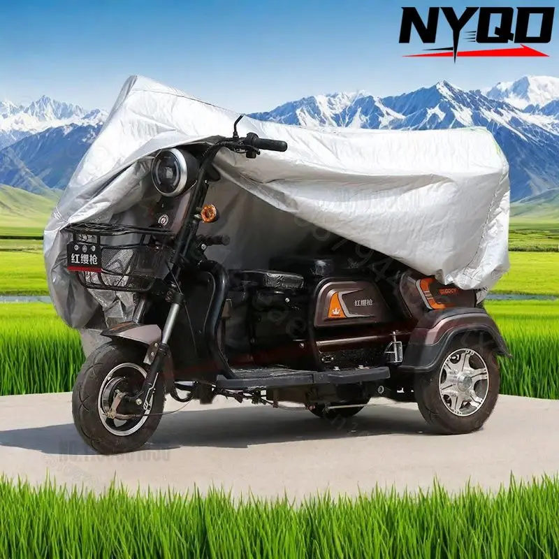 

Electric tricycle rain cover electric elderly scooter cover thickened waterproof sunscreen motorcycle cover waterproof outdoor