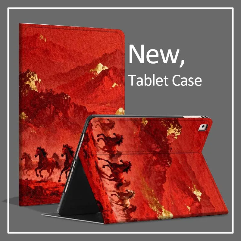 

Red Horses Running For Xiaomi Poco Redmi Pad 8 2 4 5 6 6S 7 7S SE Pro 14 11 11.2 12.1 12.5 Inch Tablet Case Fashion