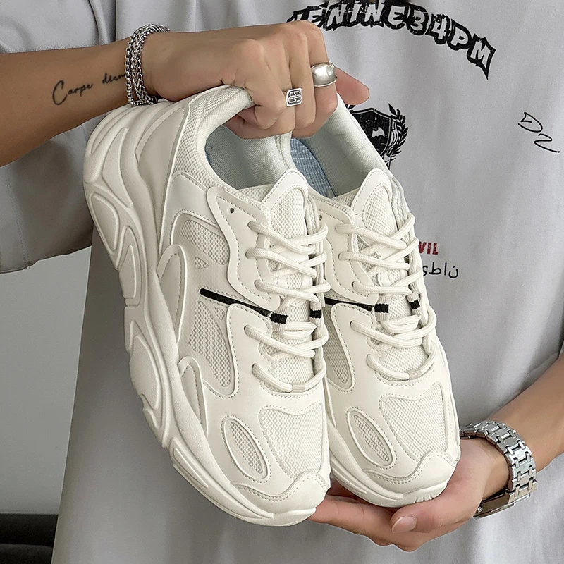 

Men Casual Shoes Breathable Running Shoes Lightweight Anti-slip Flats Outdoor Sports Shoes Walking Sneaker Tenis Jogging Shoes