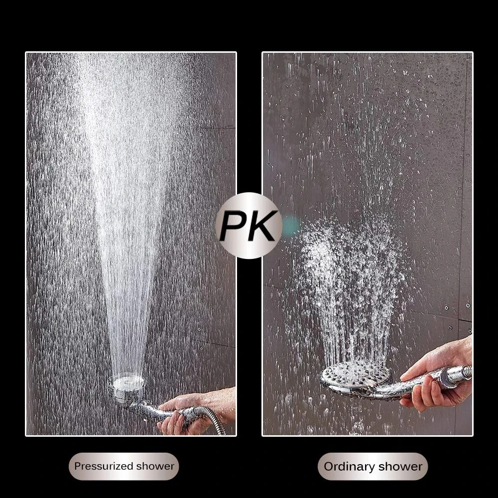 3 Spray Setting with ON/OFF Pause Switch 360 Degrees Rotating Handheld Shower Head Adjustable Water Saving Shower Head