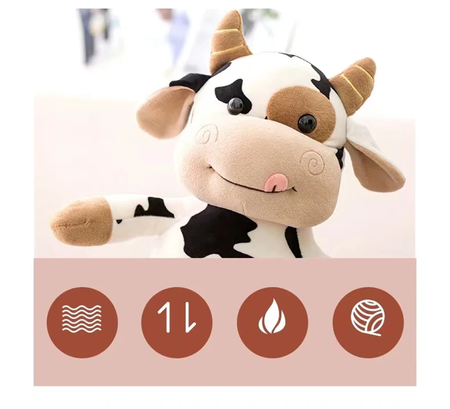 Cute and Cute Little Cow Hobby, Available in 35cm and 25cm, Children's Favorite, Essential Decoration for Children's Photography