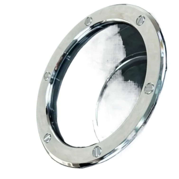 Black Clamshell Wooden Watch Box with Window for Large Wristwatch