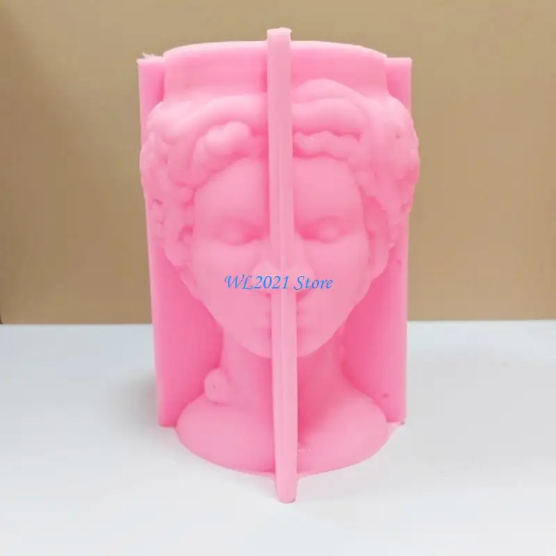G5GC Planter Vase Moulds Medusas Shapes Cements Mold Silicone Material Suitable for DIY Hand-Making Plant Flowerpot