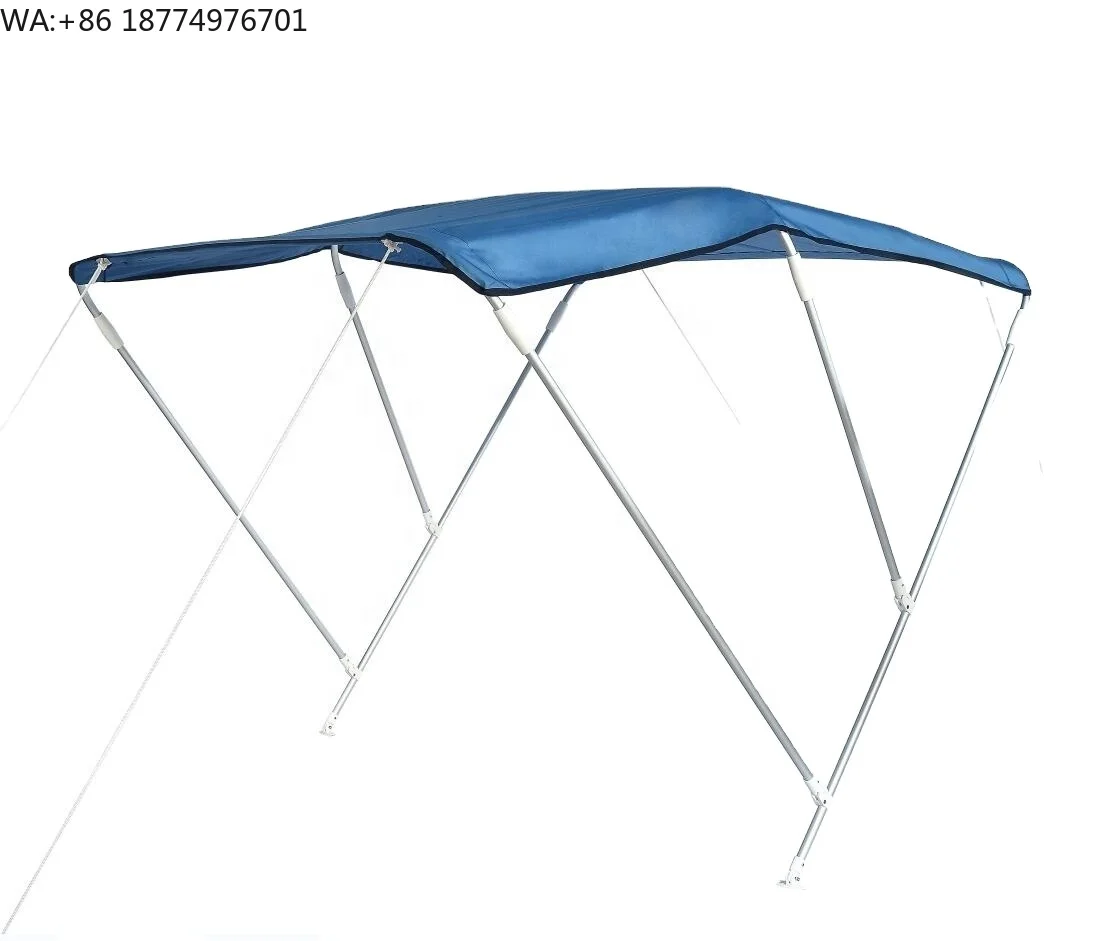 

Синий алюминиевый тент-бимини для лодки с 3 дугами, модель Oxford Marine