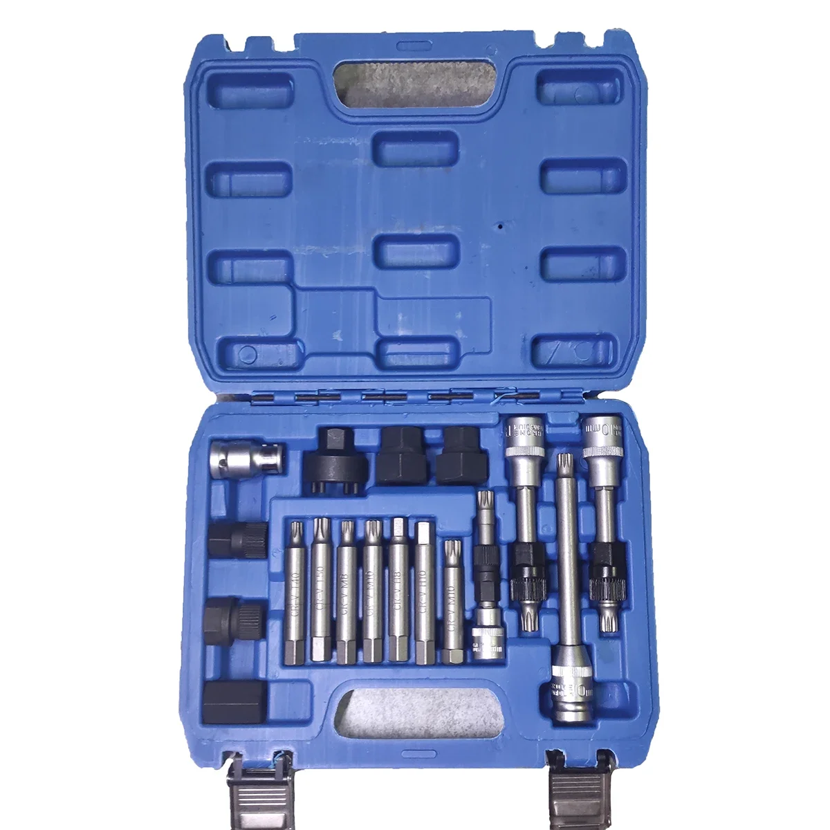 

18 шт., набор инструментов для снятия шкива свободного хода генератора двигателя для Benz BMW Vo-lvo VW Au-di