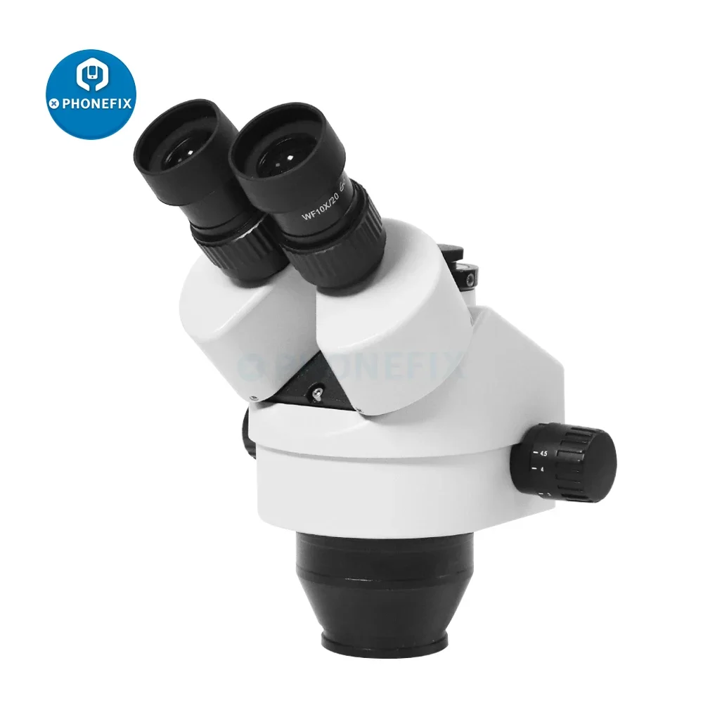 Microscopio estéreo Trinocular 3,5x-180X, microscopio Industrial con Zoom continuo, ocular WF20X para reparación de soldadura de Chip PCB de teléfono