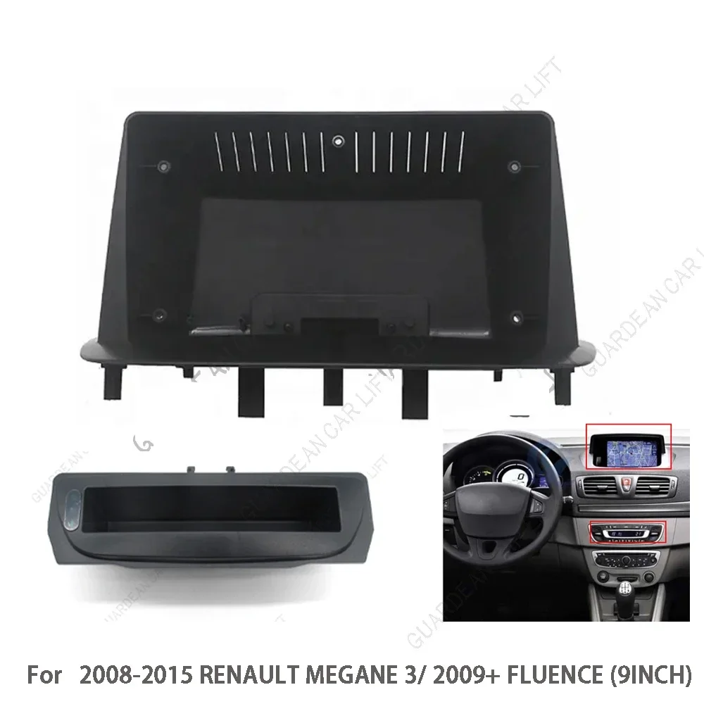 Für RENAULT Megane 3 Fluence 2008-2016 9 Zoll Autoradio Fascia Android Rahmen Kopf Einheit Panel Dashboard Original kabel Canbus – Detail 5