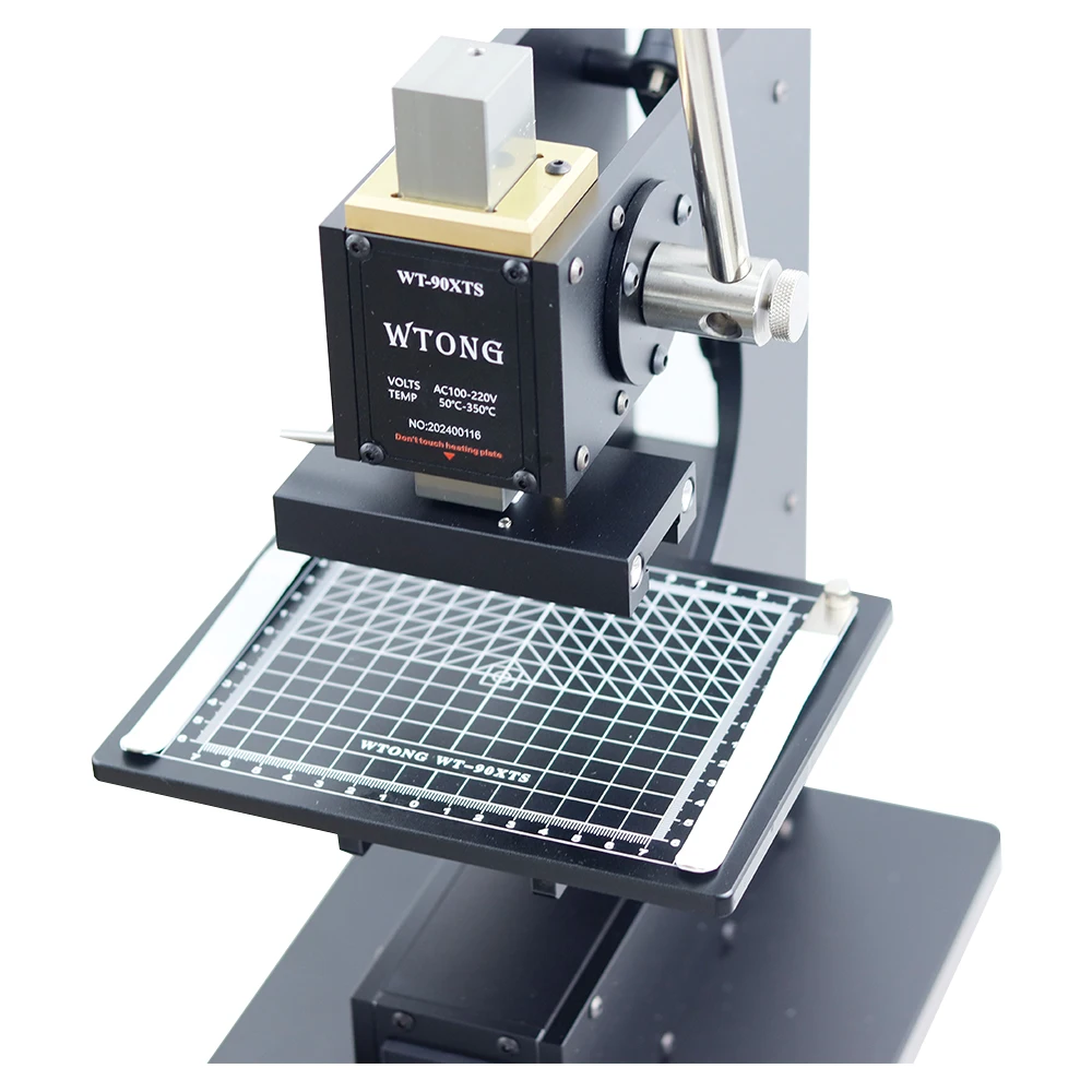 Manual Leather Wood Wallet Hot Foil Stamping Machine Heat Press Machine Presses Tool with Infrared Locator