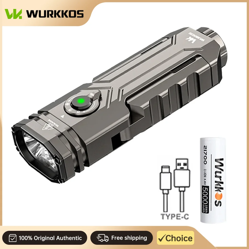 Wurkkos HD02 Folding Wing Flashlight 3200Lumens Rechargeable LED Torch 4 Lighting Modes Magnetic Deformation Flashlight new 2025