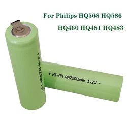 Rechargeable Shaver Ni-MH Battery AA 1.2V 2200mAh For Philips HQ568 HQ586 HQ5812 RQ330 HQ914 HQ916 HQ686 HQ6675 HQ485 HQ489