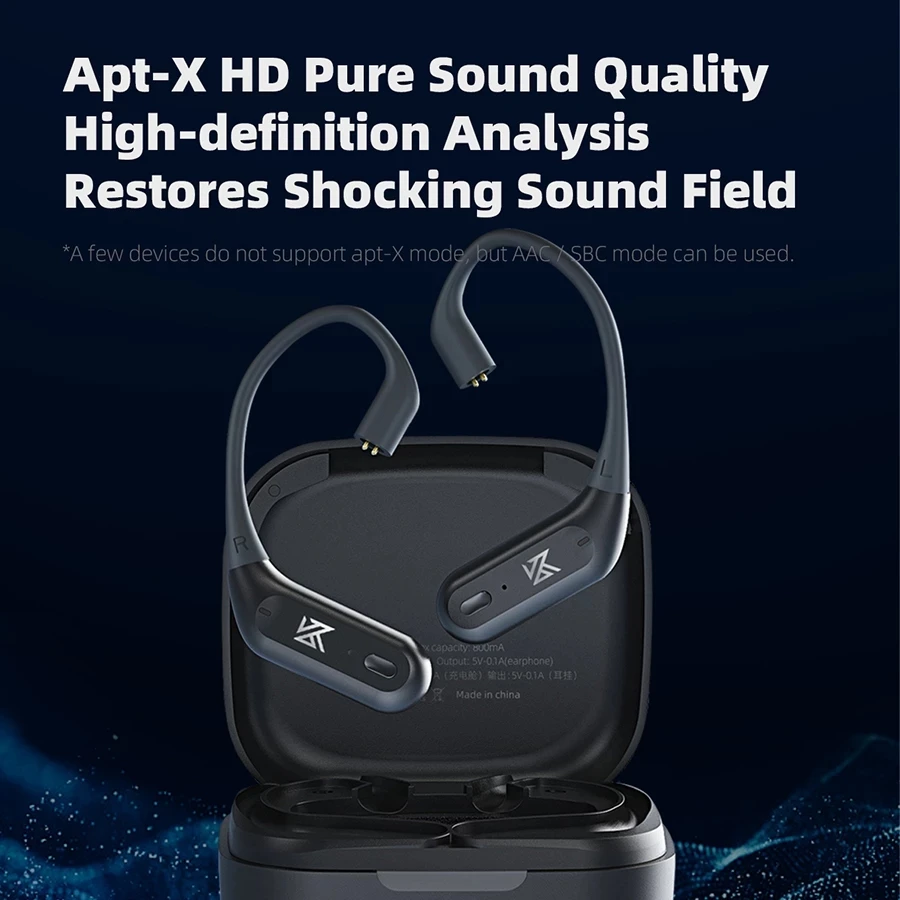 KZ AZ09 PRO Bluetooth 5.2 Cable Upgrade Wireless Ear Hook Earphone Cable With Charging Case For KZ ZAS ZAX ZSX AST ZS10 EDX PRO - view 3