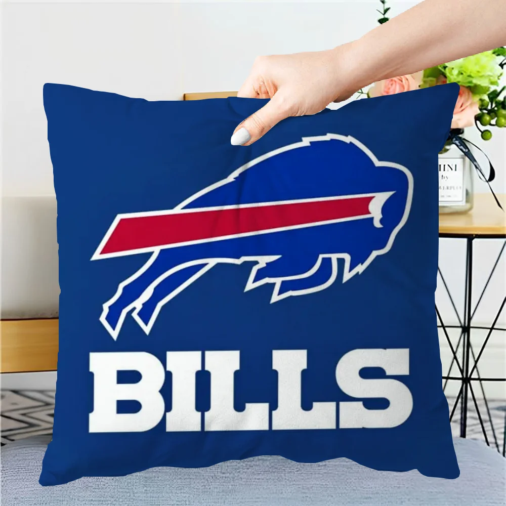 Cushion Cover Pillow Cover Pillowcase Cover for Pillow Fundas De Cojines B-buffalo B-bills Home Sleeping Pillows Pilow Covers