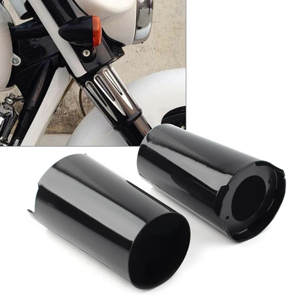 1Pair Motorcycle Front Fork Boot Slider Covers for Harley Touring Electra Street Tri Glide 2014 2015 2016 2017 2018 2019 2020