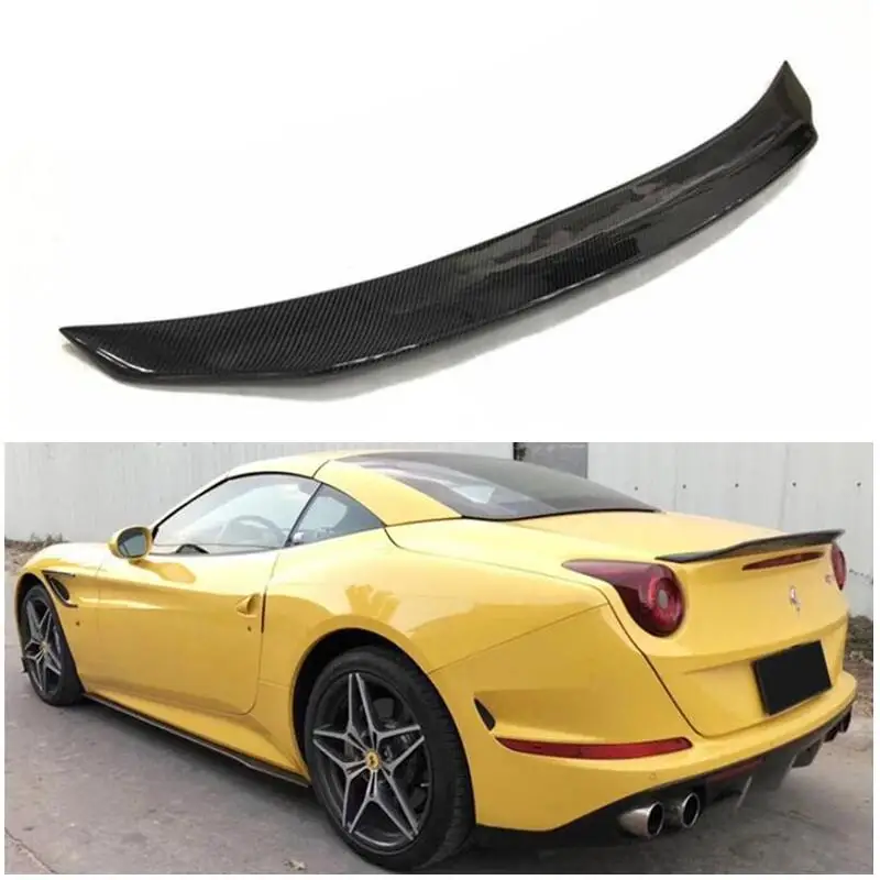 For Ferrari California T 2015 2016 2017 2018 19 2020 2021 22 High Quality Real Carbon Fiber Spoiler REAR WING TRUNK LIP SPOILERS