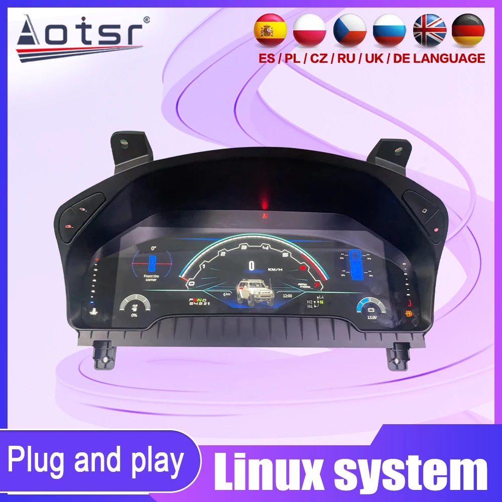 

For Nissan Y61 2006-2022 Support Carplay 12.3 Inch Digital Dashboard Cockpit Virtual Instrument Gauge Upgrade Kit