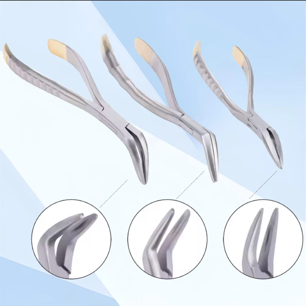 

3Pcs Dental Tooth Root Extraction Forceps Set Surgical Extracting Pliers Tool for Upper Lower Universal Use