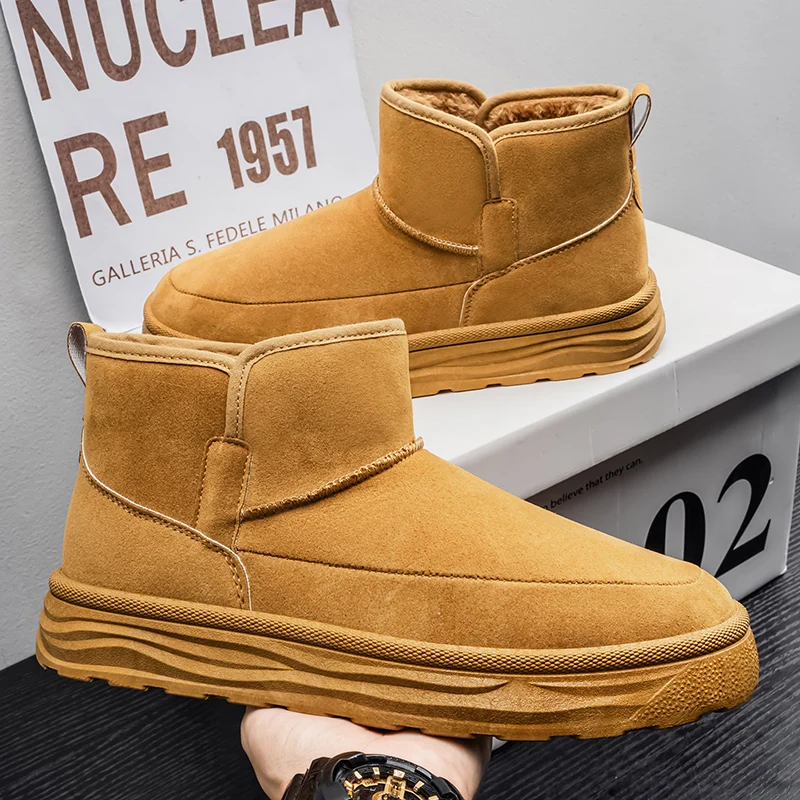 

Winter Snow Boots Fleece Lined & Thickened Warmth | Chunky Sole | Plus Size Cotton Shoes | Outdoor Casual Ankle Boots