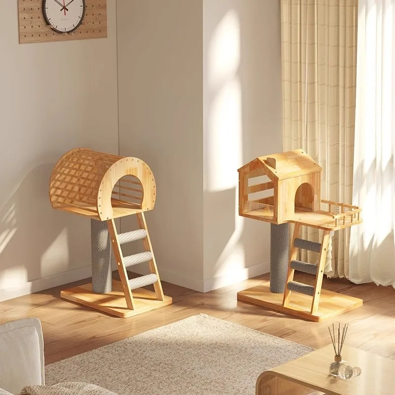 

Small cat climbing frame cat nest integrated cat toys to amuse to relieve boredom