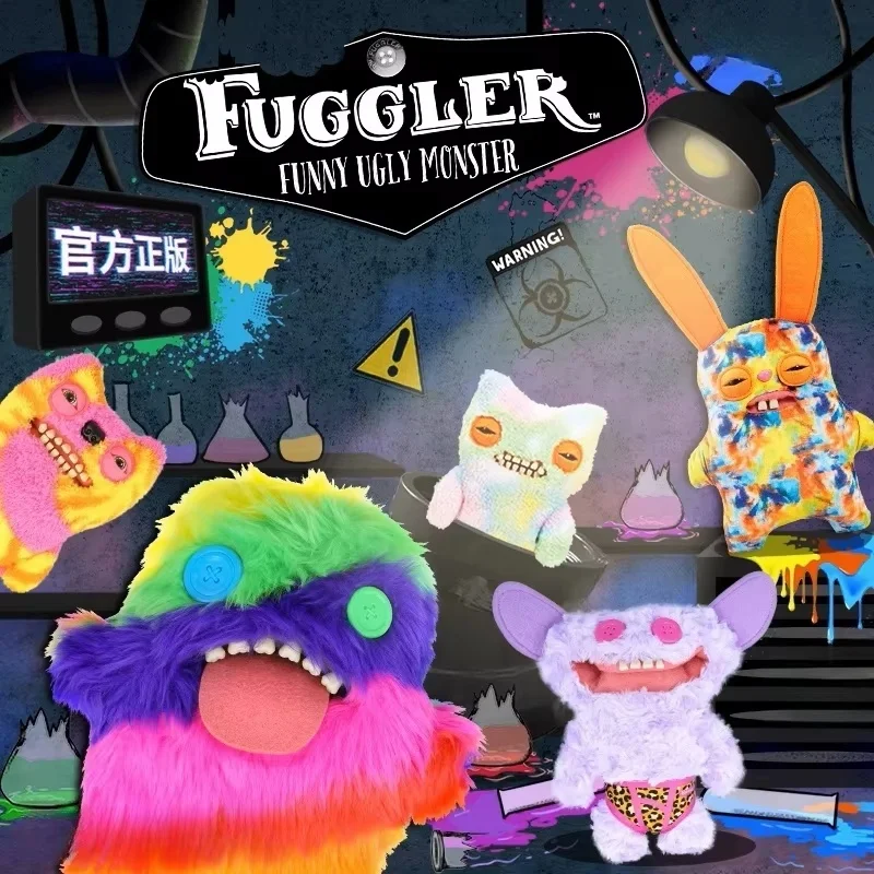 

22 см оригинальные плюшевые игрушки Fuggler, забавные зубчатые монстры, окрашенные, пришельцы, сумасшедший кролик, Mcgoo, широкоугольный монстр, куклы Peluche, подарки для детей
