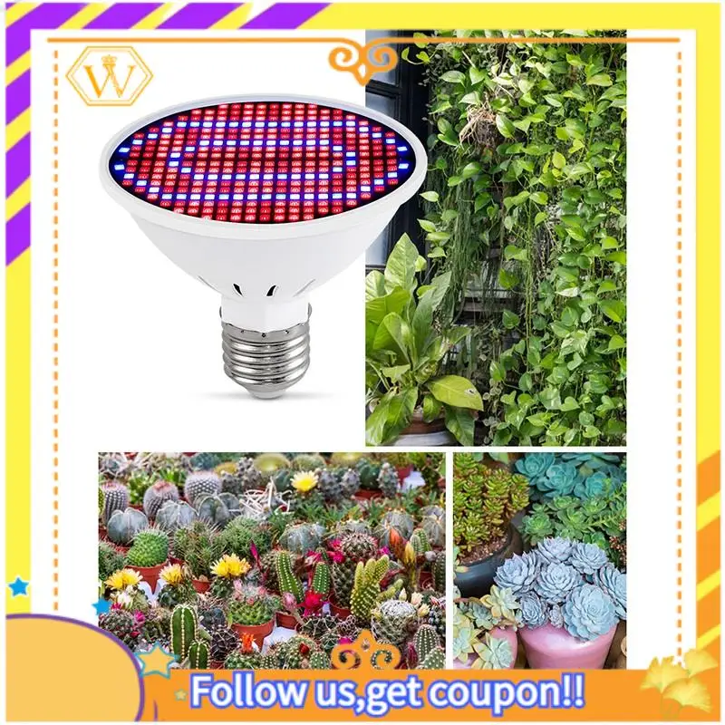 

Latest-E27 300Leds Plant Grow Lamp Led Full Spectrum Growth Light Bulbs Seedling Flower Phyto Lamp For Indoor Hydroponic Plants