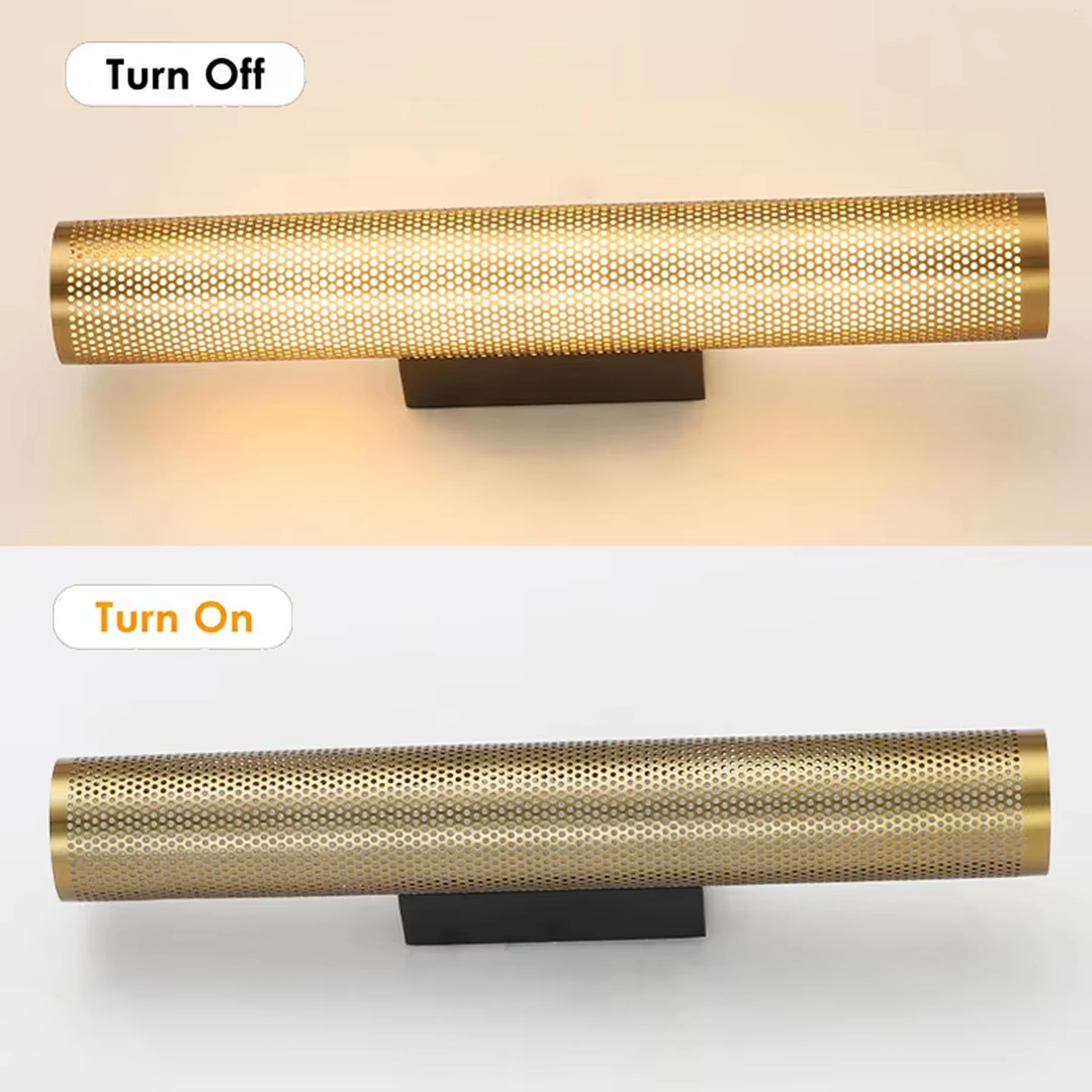Modern Gold Wall Lamp LED Picture Lamp Flicker Free Bathroom Bedroom Hallway Villa Living Room Study Wall Light Decor