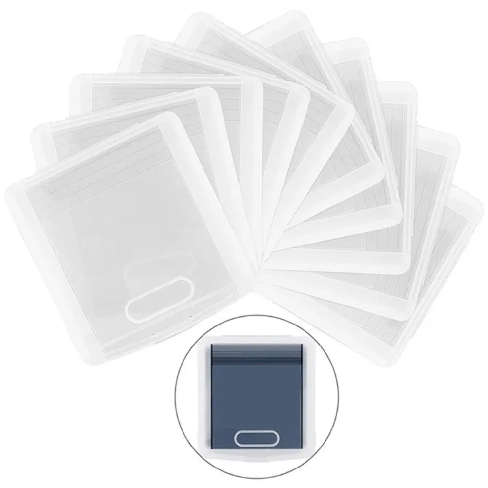 Clear Game Card Storage Box PP Organizer Protective Case Single Replacement Case for Game Gear Collection Display