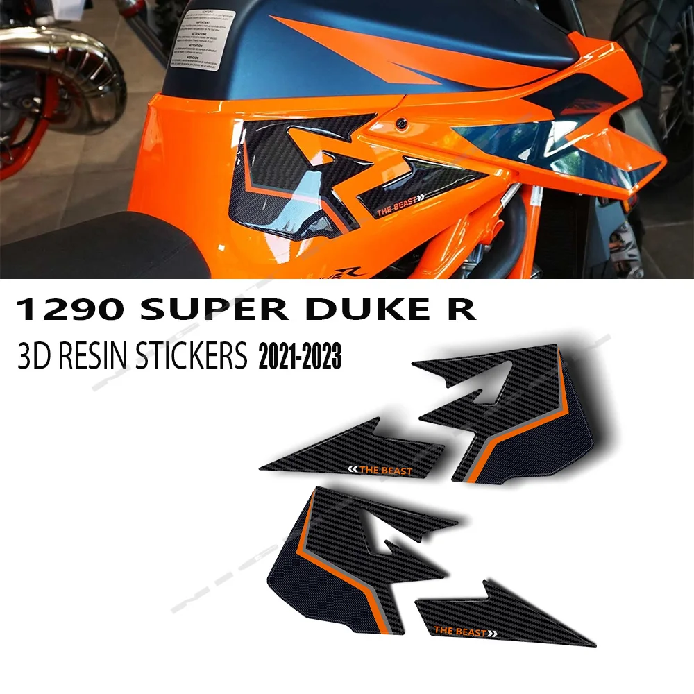 3D Stickers for 1290 Super Duke R 2020 2021 2022 Motorcycles Protectors Compatible Fuel Tank Side