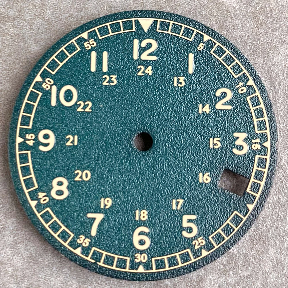 NH35A Uhr Ersatz Zifferblatt Pliot Zifferblatt für NH35 NH36 Automatische Männer Weiß Schwarz Lachs Zifferblätter Datum Fenster – Detail 30