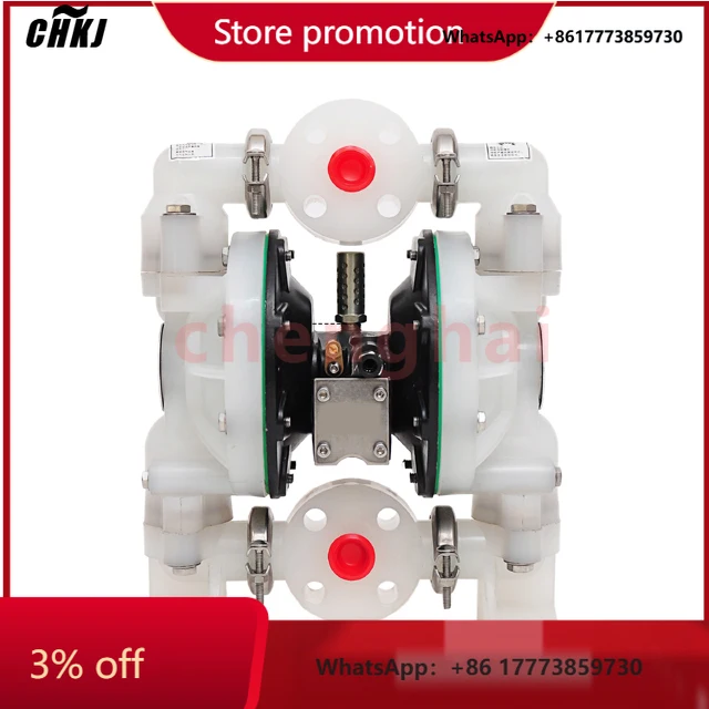 

CHKJ-2025NEWChemical Acid Liquid Transfer 1inch 6661A3-3EB-C Polypropylene air Operated Double Diaphragm Pump