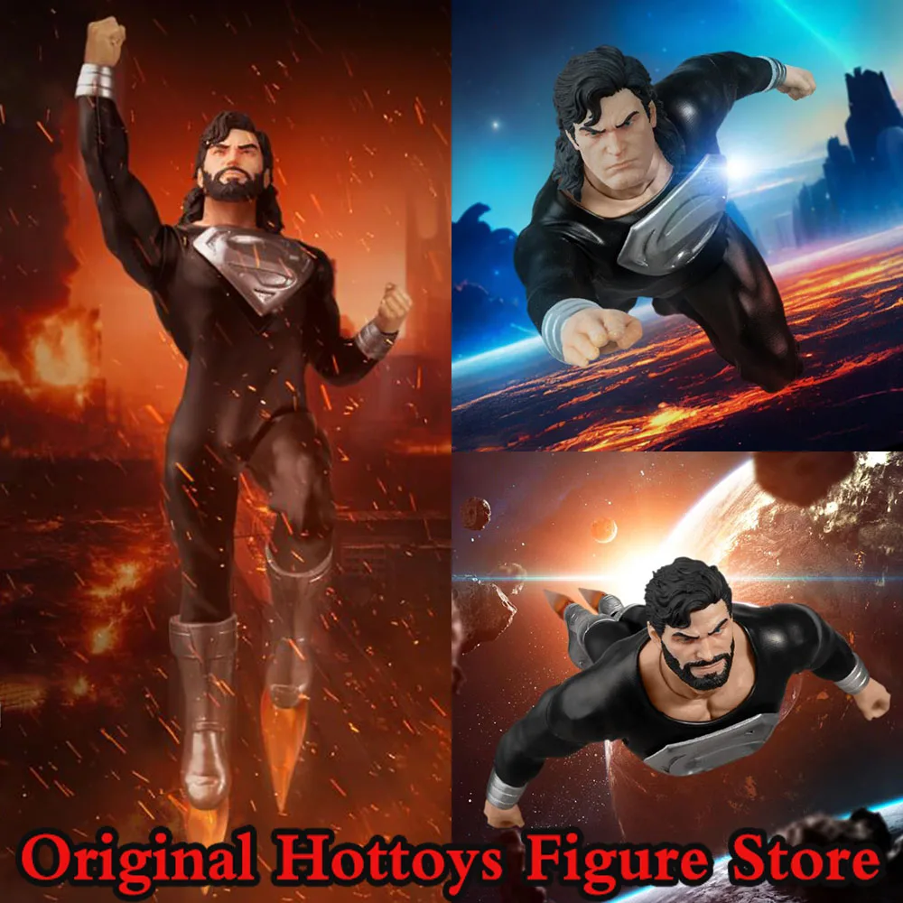 MEZCO 1/12 Scale Male Soldier Black Superman Classical Comic Deluxe Edition Full Set 6-inch Action Figure Model Gifts Collection