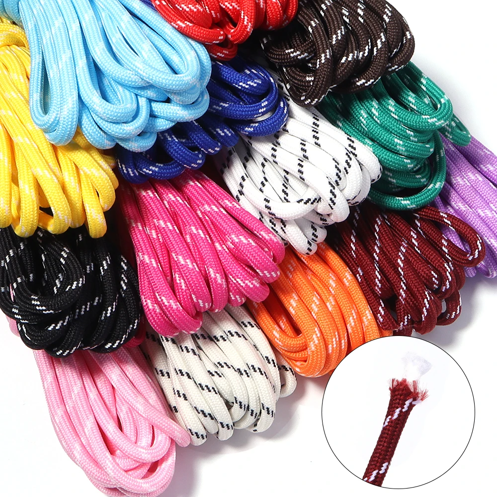5Yards 5mm Colorful Multi-functional Hand-woven Rope for DIY Backpack Pendant Phone Lanyard Outdoor Leisure Sneakers Shoes Laces