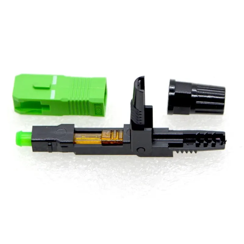 100pcs FTTH Pre Embedded Type SC/APC Optical Fiber Adapter Fast Connector Communication Equipment Quickly Connector Wholesale