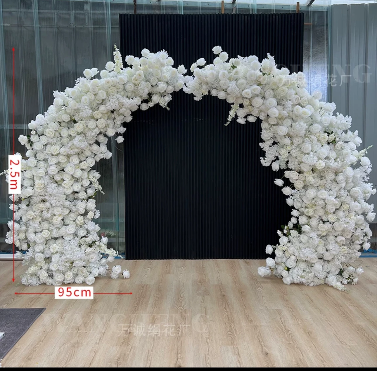 Love floral wedding scene decoration artificial flower arrangement marriage proposal confession engageme