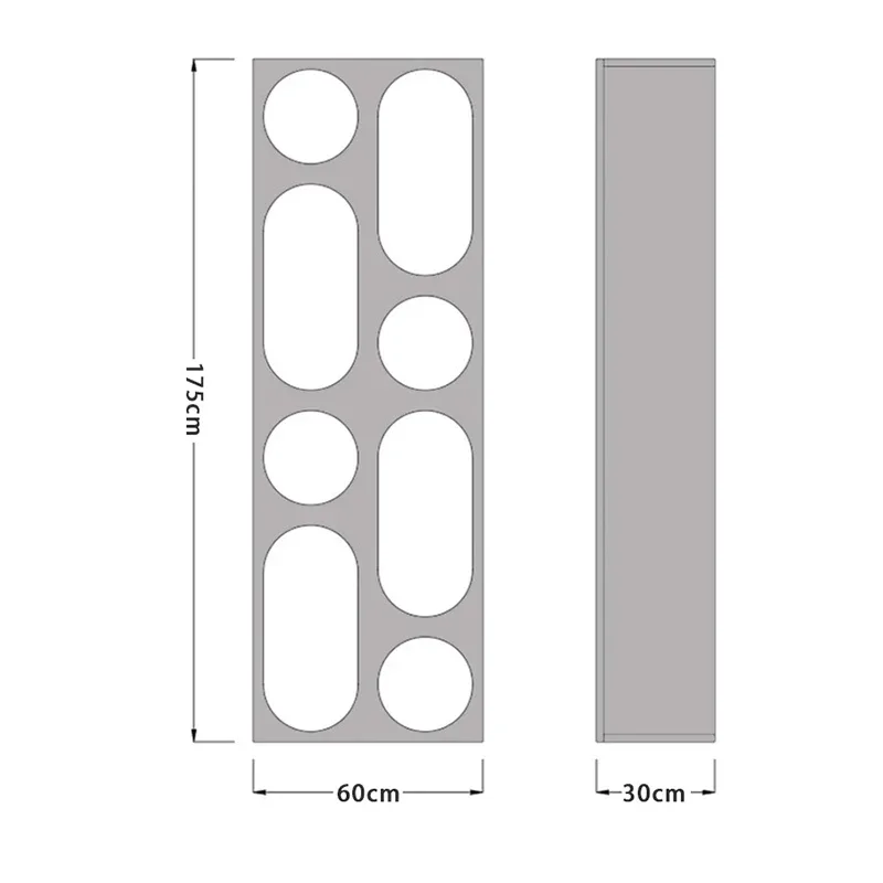 Modern Simple Living Room Arched Storage Display Cabinet Products Nordic Decorative Cabinet Floor Bookcase Furniture WKBC