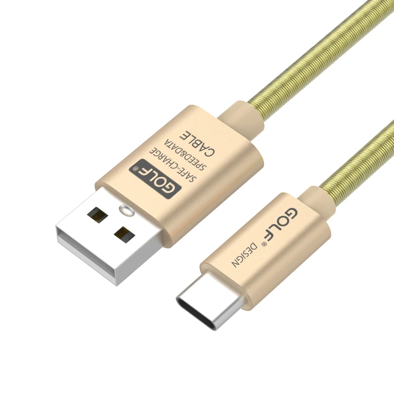 Câble de chargement USB rapide en métal, pour iPhone 14 13 12 11 Pro XS Max Huawei Xiaomi Samsung OPPO Android Micro USB type-c