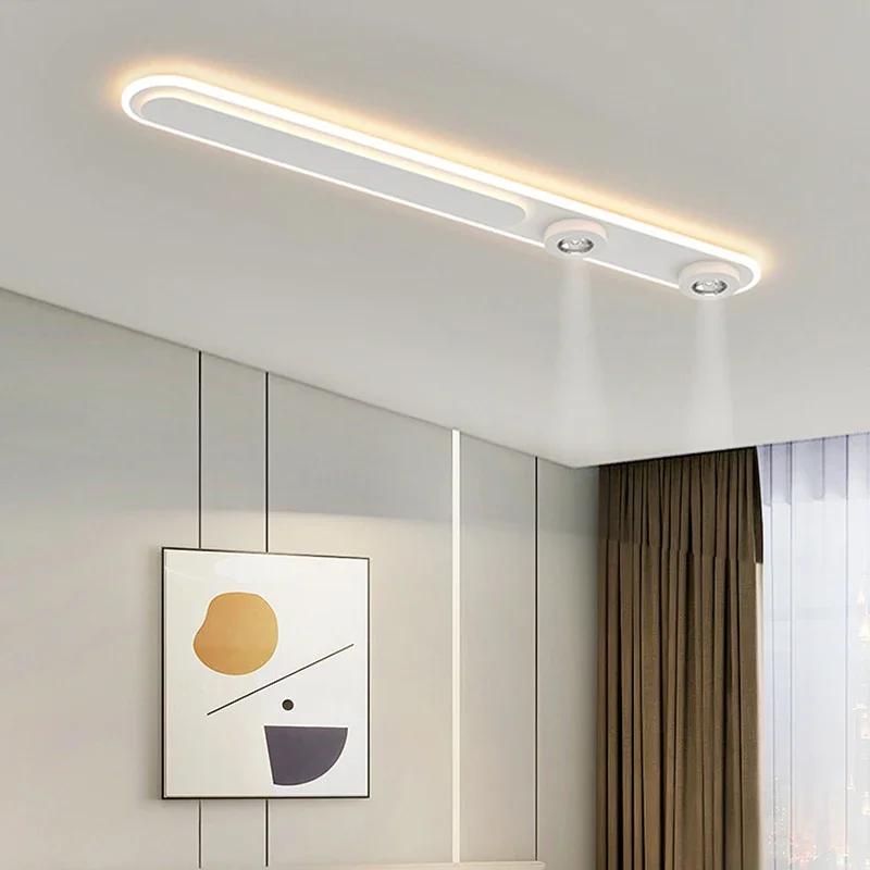 Lámpara de araña LED blanca moderna para dormitorio, sala de estar, cocina, iluminación interior, accesorios para el hogar, CA 90-260V, envío directo