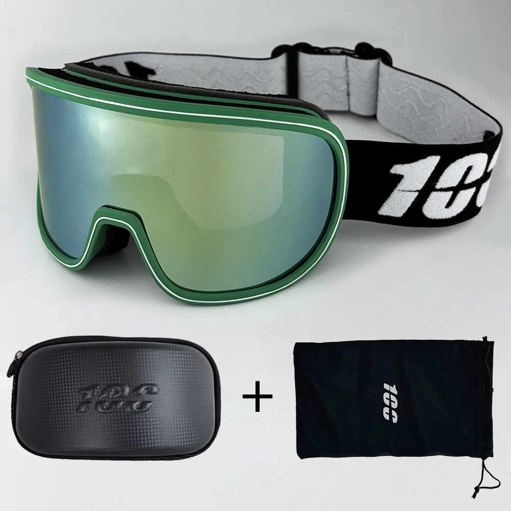 100 نظارات التزلج المضادة للضباب طبقات مزدوجة UV400 نظارات التزلج الكبيرة قناع التزلج على الجليد الرجال النساء نظارات الثلوج #2