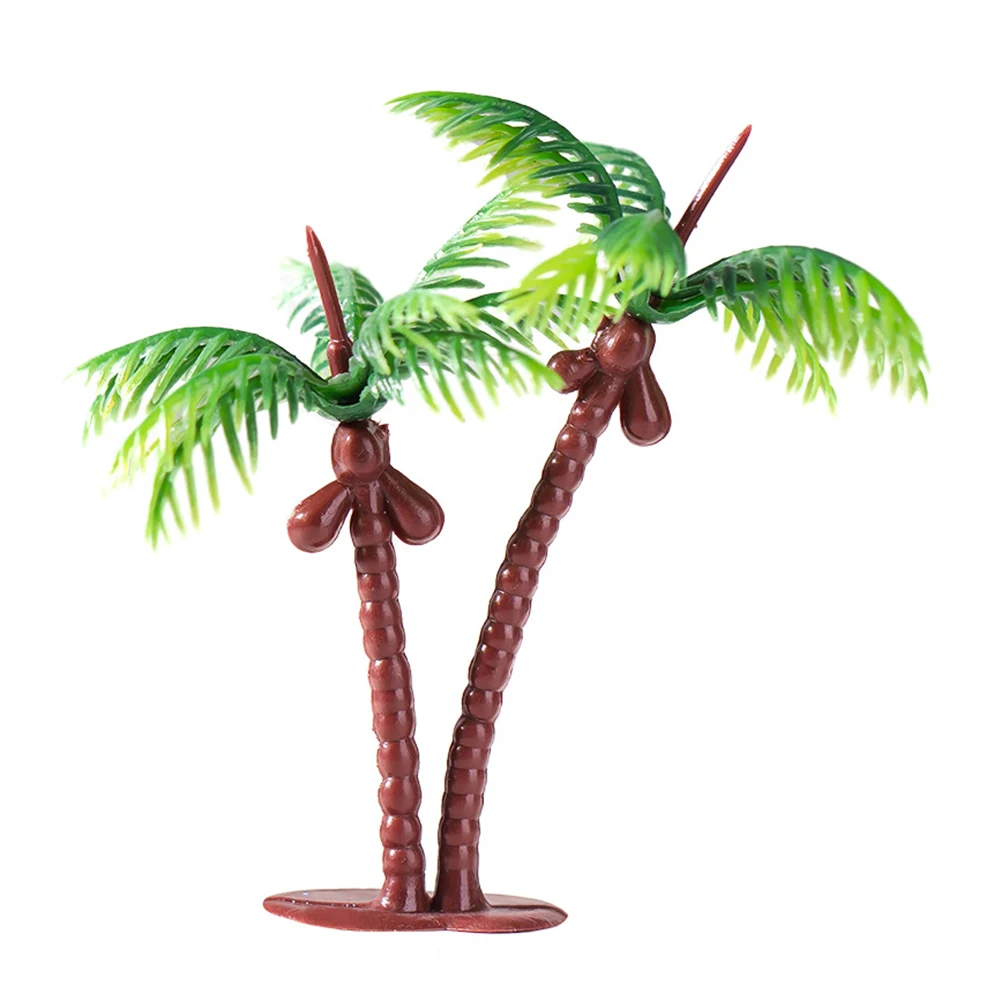 Miniature Tree Simulated Tree Coconut Tree Garden Accessories Landscape Double Coconut Tree Model Simulated Coconut Tree