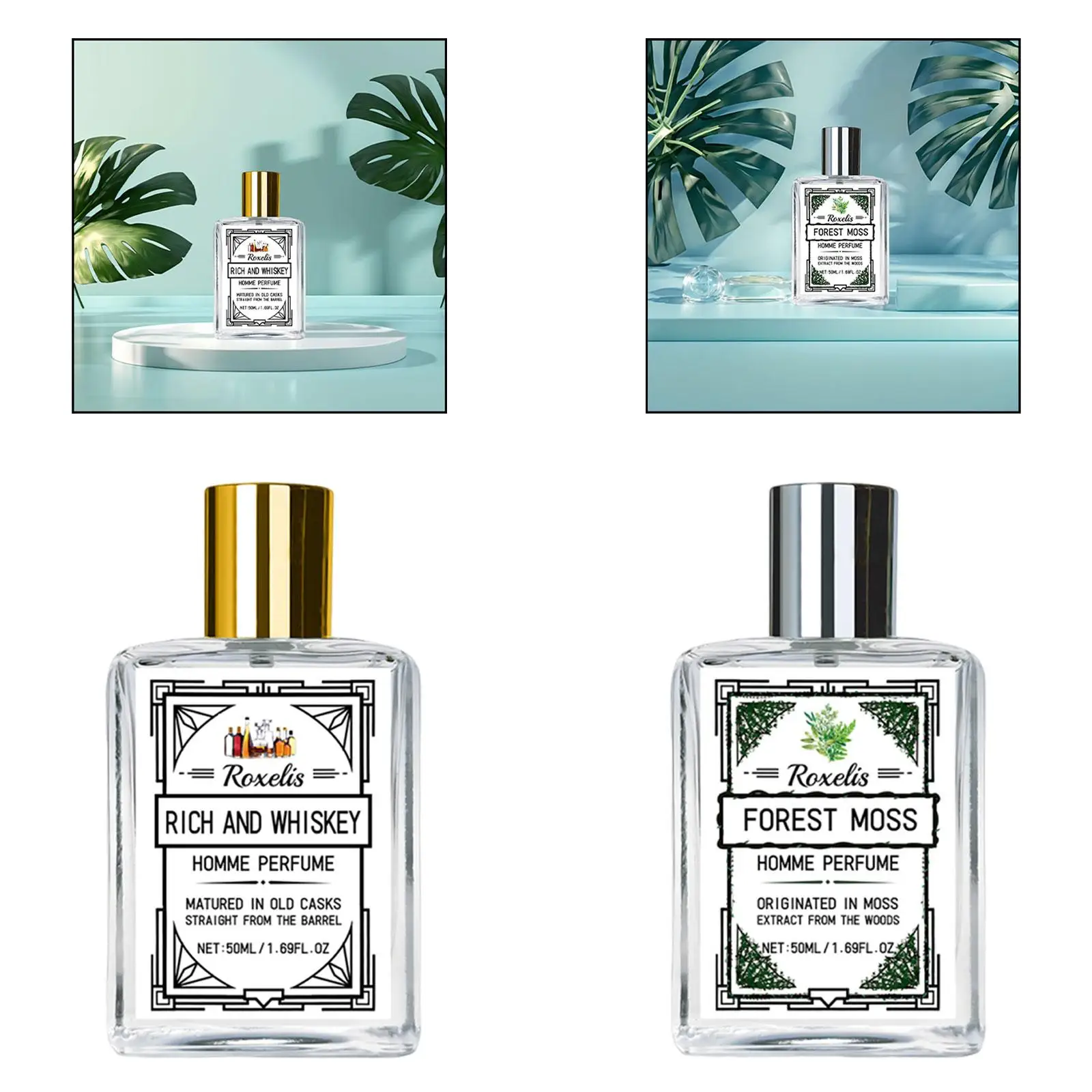 50ml Men Perfume Spray Accessory Beauty,Essential Enhancing Charm,Male Fragrance Long Time for Party Travel