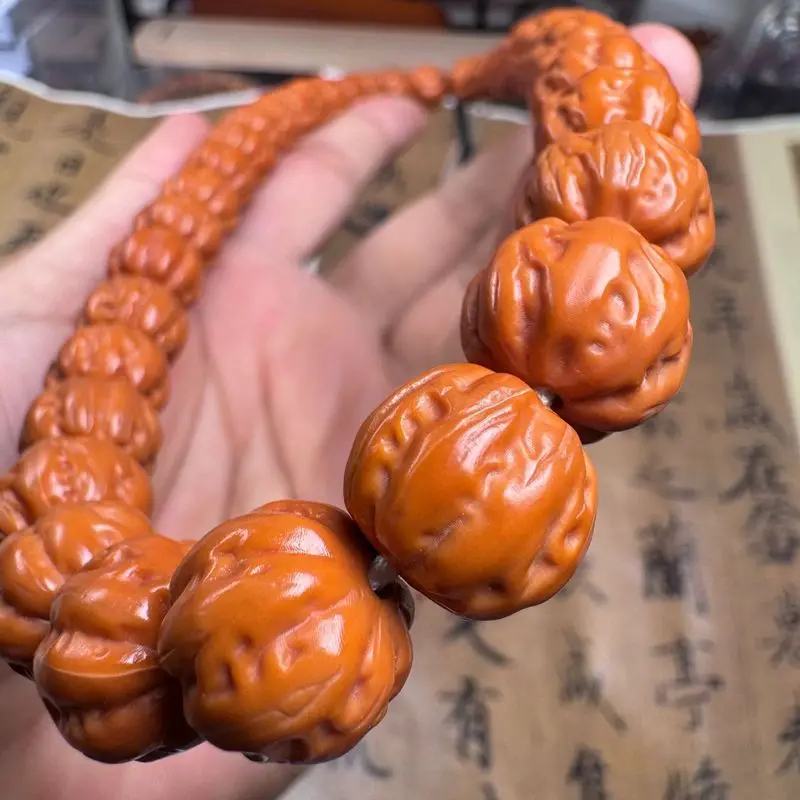 Carved , Hand-Held Monkey Walnut Bracelet, Jingbaleng Magic