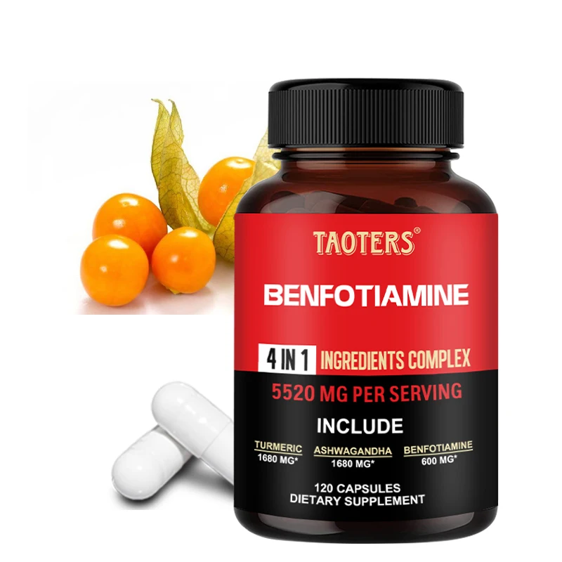 

600 Mg Benfotiamine Capsules - Helps Maintain Healthy Glucose Metabolism and Supports Nervous System HealthSupplements